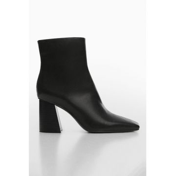 Botine din piele ecologica Knit Botine din piele ecologica Knit