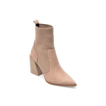 Botine ALDO gri, GANINA068, din nabuc