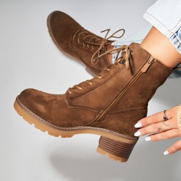 Botine dama Imblanite Maro din Piele Ecologica Intoarsa Kudra Botine dama Imblanite Maro din Piele Ecologica Intoarsa Kudra