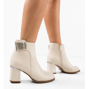 Botine dama Kiara Bej