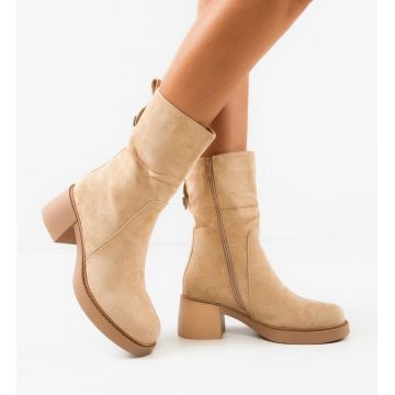 Botine dama Shaw Bej