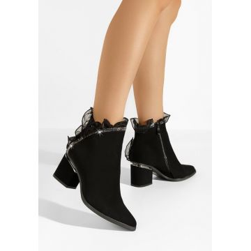 Botine elegante Monine negre