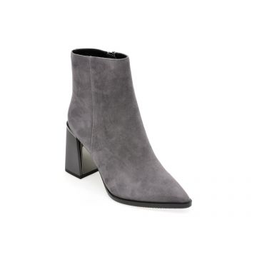 Botine EPICA gri, 29455, din piele intoarsa