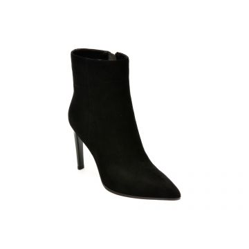 Botine EPICA negre, 25045, din piele intoarsa