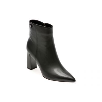 Botine EPICA negre, 29425, din piele naturala