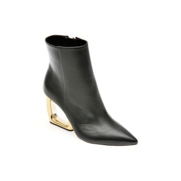 Botine EPICA negre, C492001, din piele naturala