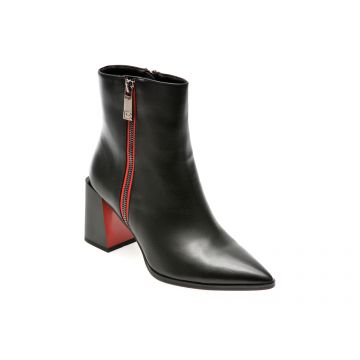 Botine LAURA BIAGIOTTI negre, 8336, din piele ecologica