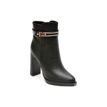 Botine LAURA BIAGIOTTI negre, 8370, din piele ecologica