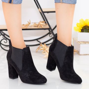 Botine Dama cu Toc LE118 Negru | Mei