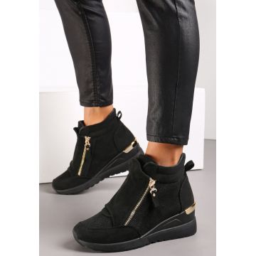 Botine Negru cu argintiu