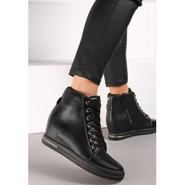Botine Negru cu argintiu