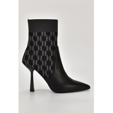 Botine slip-on cu model monograma
