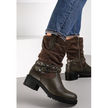 Botine Verde închis