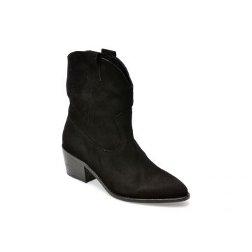 Botine EPICA negre, 1215, din piele intoarsa