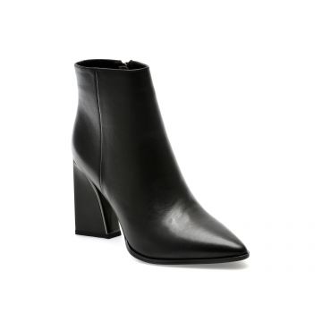 Botine EPICA negre, 1410, din piele naturala