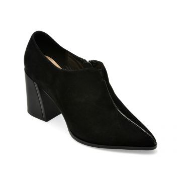 Botine EPICA negre, 18J1371, din piele intoarsa