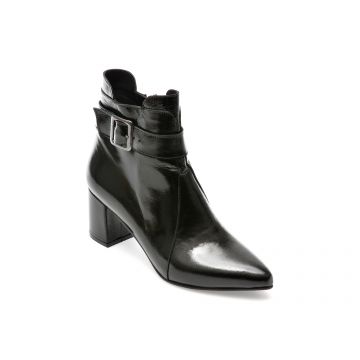 Botine FLAVIA PASSINI negre, 400954, din piele naturala lacuita