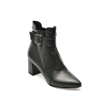Botine FLAVIA PASSINI negre, 400954, din piele naturala