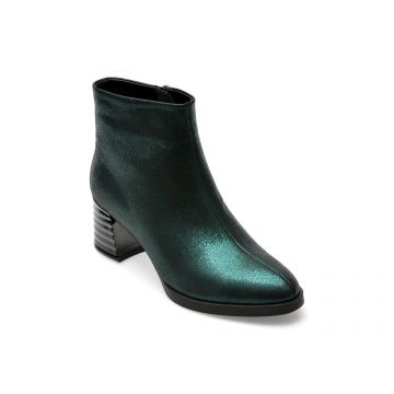 Botine FLAVIA PASSINI verzi, H483, din piele naturala