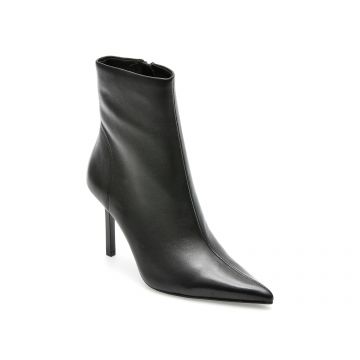 Botine Steve Madden negre, IVANNA, din piele naturala