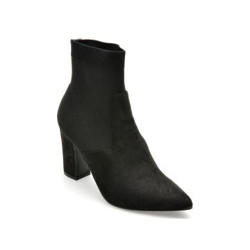 Botine Steve Madden negre, RESEARC, din piele intoarsa