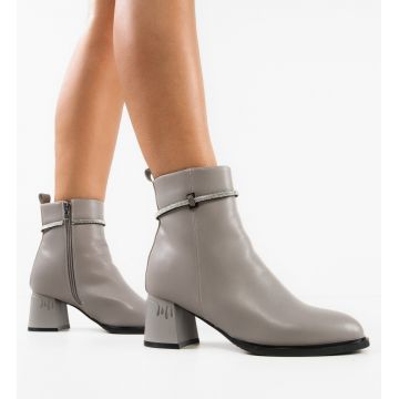 Botine dama Eponine Gri