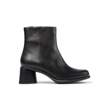 Botine de piele cu toc patrat Kiara 1345