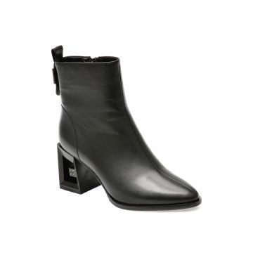 Botine EPICA negre, 22B406, din piele naturala