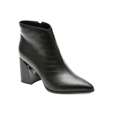 Botine GRYXX negre, 3C417, din piele naturala