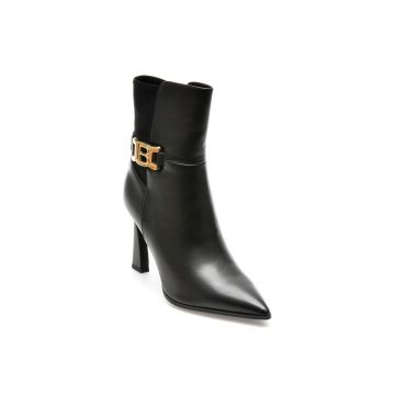 Botine LAURA BIAGIOTTI negre, 8328, din piele ecologica
