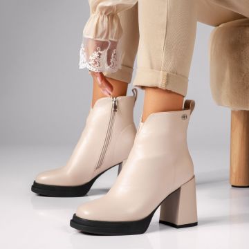 Botine Dama Jazzlyn Bej #17510 Botine Dama Jazzlyn Bej #17510