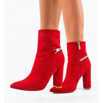 Botine dama Zaire Rosii