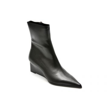 Botine EPICA negre, LM1811, din piele ecologica