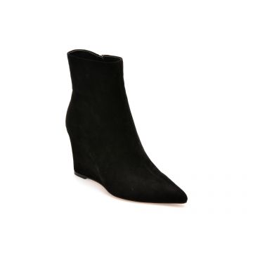Botine EPICA negre, LQ2171, din piele intoarsa