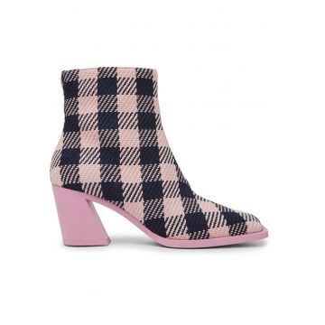 Botine cu model gingham Karole 645