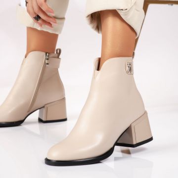 Botine Dama Aubrey Bej #17746 Botine Dama Aubrey Bej #17746