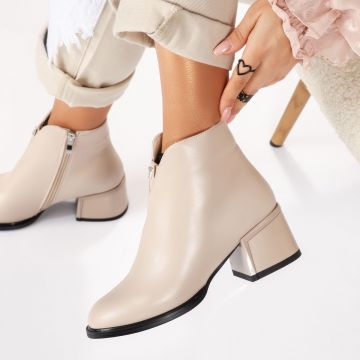 Botine Dama Autumn Bej #17750 Botine Dama Autumn Bej #17750