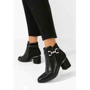 Botine dama elegante Safia negre