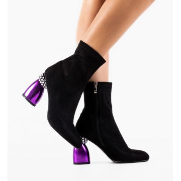 Botine dama Malaika Negre