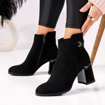 Botine Dama Monaco Negre #17975 Botine Dama Monaco Negre #17975