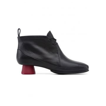 Botine de piele cu toc masiv Alright 825
