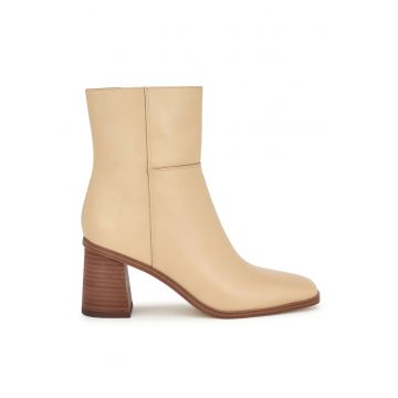 Botine de piele cu toc masiv Dither