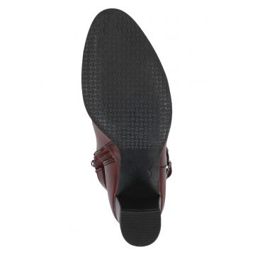 Botine din piele si piele intoarsa