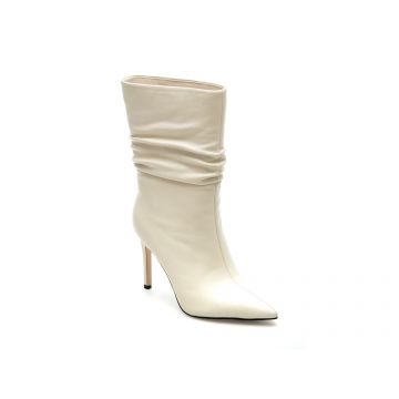 Botine EPICA albe, 1107901, din piele naturala