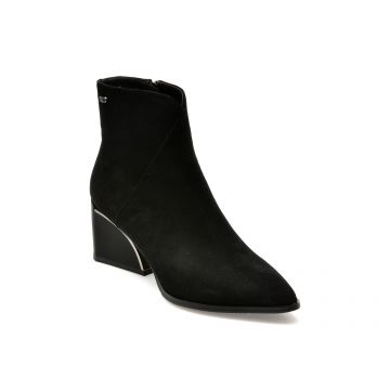 Botine EPICA negre, 4F3167, din piele intoarsa