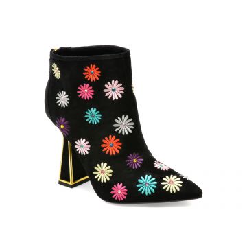 Botine KAT MACONIE FOR EPICA negre, LUCIE, din piele intoarsa