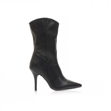 Botine Negre Imitație Piele cowboy