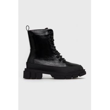 Truffle Collection Botine femei, culoarea negru, cu platformă Truffle Collection Botine femei, culoarea negru, cu platformă