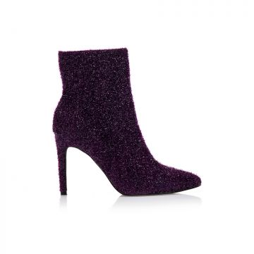 Botine Mov lurex vârf ascuțit