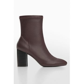 Botine de piele ecologica Leo